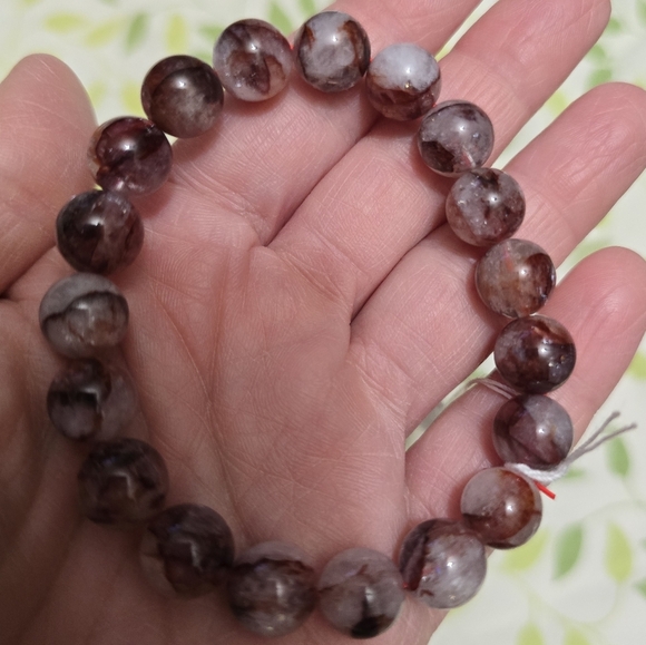 10mm Fire Quartz Bracelet - Picture 4 of 8